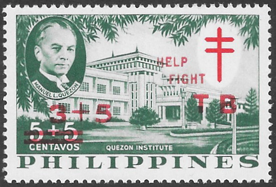 Philippine Semi-Postal Stamp from 1959 - Fight against Tuberculosis