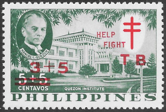 Philippine Semi-Postal Stamp from 1959 - Fight against Tuberculosis