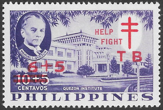 Philippine Semi-Postal Stamp from 1959 - Fight against Tuberculosis