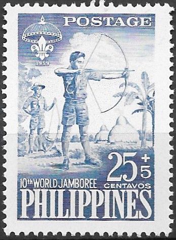 Philippine Semi-Postal Stamp from 1959 - 10th World Boy Scout Jamboree