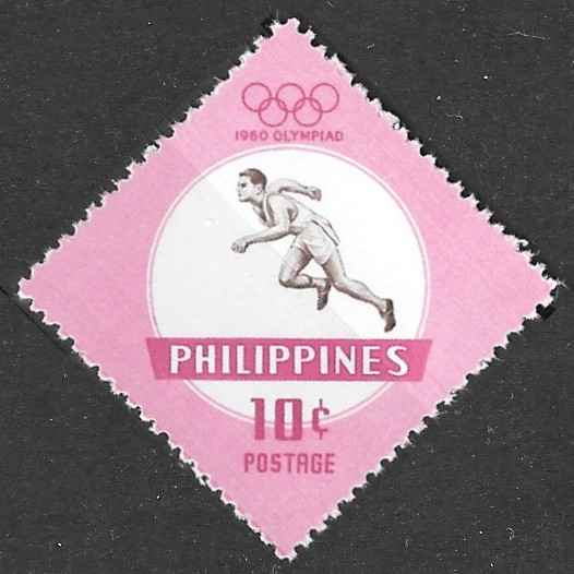 Philippine Commemorative Stamp from 1960 - Summer Olympic Games 1960 - Rome