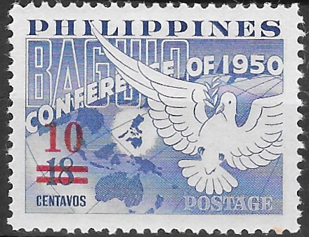 Philippine Definitive Stamp from 1960 - Surcharges of 1960