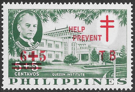 Philippine Semi-Postal Stamp from 1960 - Fight against Tuberculosis