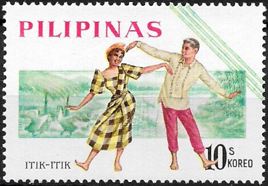 Philippine Commemorative Stamp from 1963 - Folk Dances