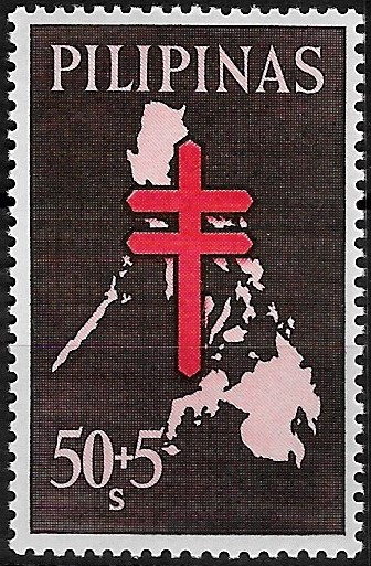 Philippine Postal Tax Stamp from 1963 - Fight Against Tuberculosis