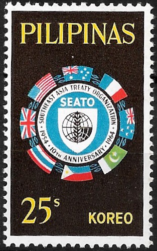 Philippine Commemorative Stamp from 1964 - 10th anniversary SEATO