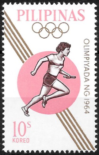 Philippine Commemorative Stamp from 1964 - Summer Olympic Games 1964 - Tokyo