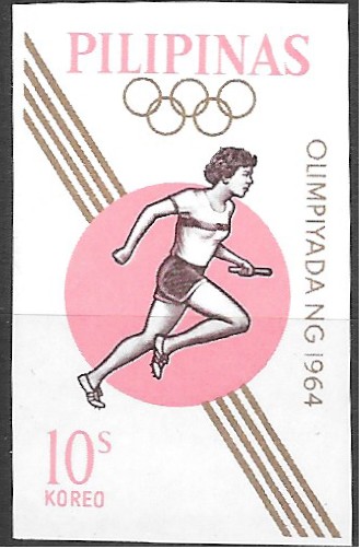 Philippine Commemorative Stamp from 1965 - Summer Olympic Games, 1964, Tokyo