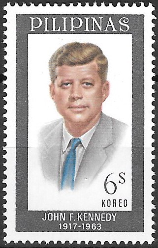 Philippine Commemorative Stamp from 1965 - John Fitzgerald Kennedy