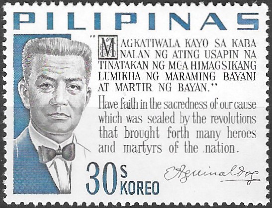 Philippine Commemorative Stamp from 1966 - Presidential Sayings