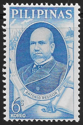 Philippine Commemorative Stamp from 1966 - Antonio Regidor