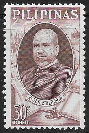 Philippine Commemorative Stamp from 1966 - Antonio Regidor