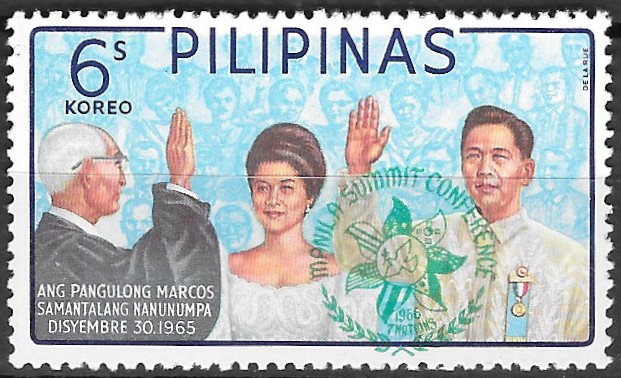 Philippine Commemorative Stamp from 1966 - Manila Summit Conference