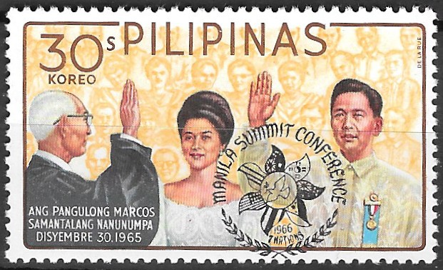 Philippine Commemorative Stamp from 1966 - Manila Summit Conference