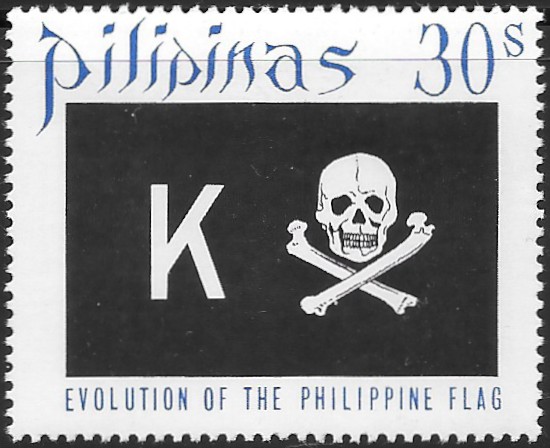 Philippine Commemorative Stamp from 1972 - Development of the Philippine Flag