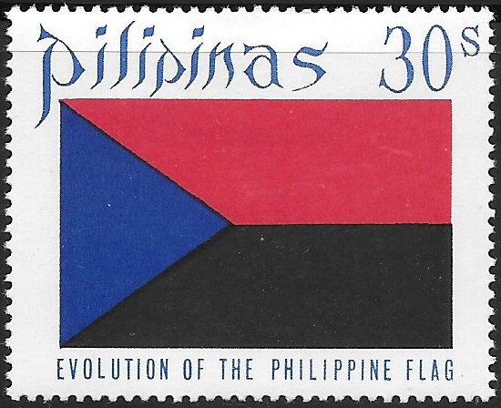 Philippine Commemorative Stamp from 1972 - Development of the Philippine Flag