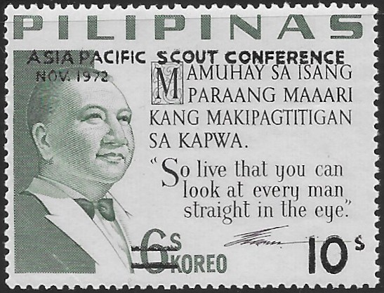 Philippine Commemorative Stamp from 1972 - Asia Pacific Scout Conference, Nov. 1972
