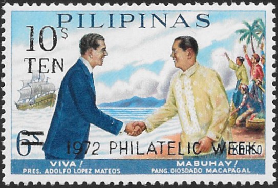 Philippine Commemorative Stamp from 1972 - Philatelic Week 1972