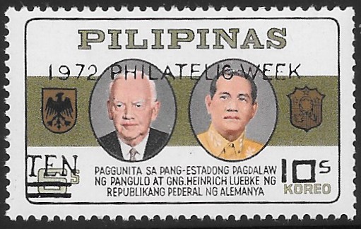Philippine Commemorative Stamp from 1972 - Philatelic Week 1972