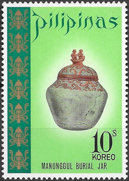 Philippine Commemorative Stamp from 1972 - Archaeological Finds