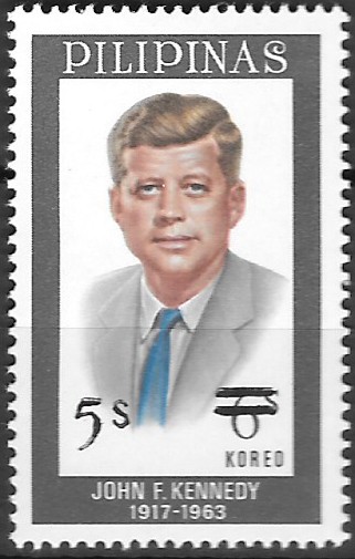 Philippine Commemorative Stamp from 1973 - John Fitzgerald Kennedy