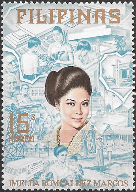 Philippine Commemorative Stamp from 1973 - Imelda Romualdez Marcos
