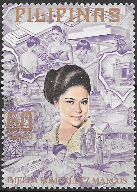 Philippine Commemorative Stamp from 1973 - Imelda Romualdez Marcos