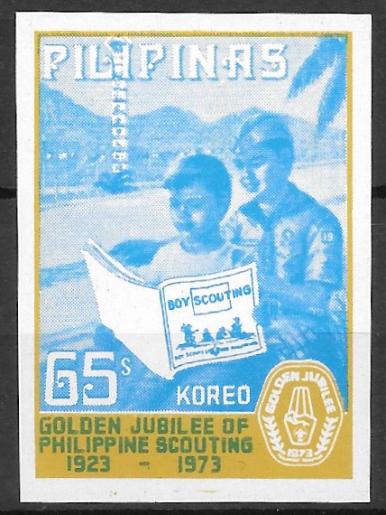 Philippine Commemorative Stamp from 1973 - Golden Jubilee of Philippine Scouting