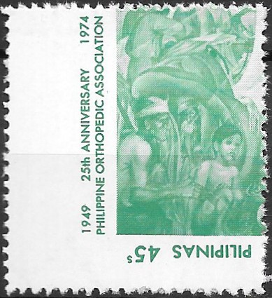 Philippine Commemorative Stamp from 1975 - Philippine Orthopedic Association - 25th anniv.