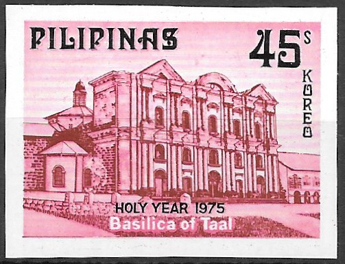 Philippine Commemorative Stamp from 1975 - Holy Year - Churches