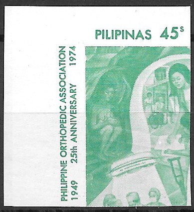 Philippine Commemorative Stamp from 1975 - Philippine Orthopedic Association - 25th anniv.