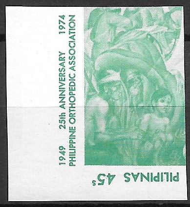 Philippine Commemorative Stamp from 1975 - Philippine Orthopedic Association - 25th anniv.