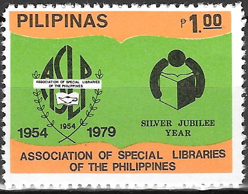 Philippine Commemorative Stamp from 1979 - Association of Special Libraries of the Philippines
