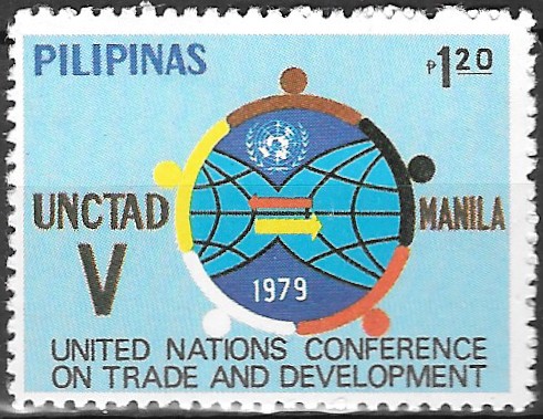 Philippine Commemorative Stamp from 1979 - United Nations Conference on Trade and Development