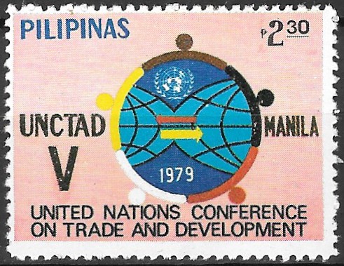 Philippine Commemorative Stamp from 1979 - United Nations Conference on Trade and Development