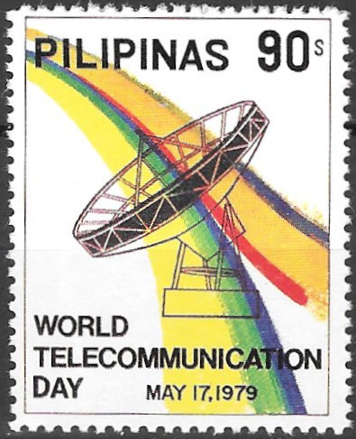 Philippine Commemorative Stamp from 1979 - 11th World Telecommunications
