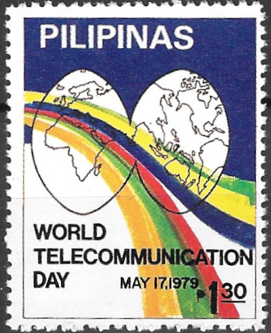 Philippine Commemorative Stamp from 1979 - 11th World Telecommunications
