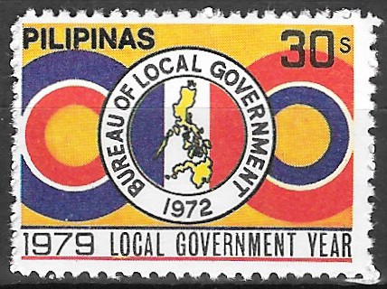 Philippine Commemorative Stamp from 1979 - Local Government Year 1979