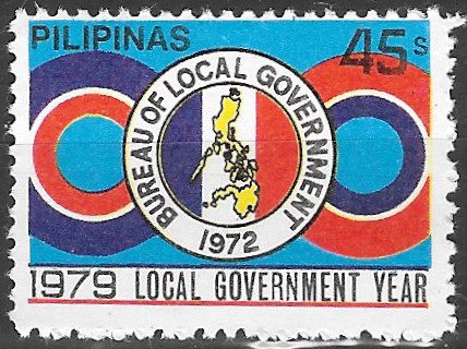 Philippine Commemorative Stamp from 1979 - Local Government Year 1979