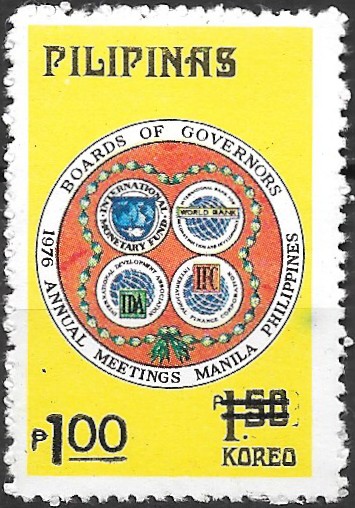 Philippine Definitive Stamp from 1982 - Surcharges of 1982