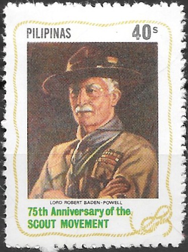 Philippine Commemorative Stamp from 1982 - 75th anniversary of the Scout Movement