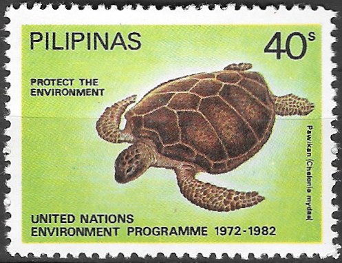 Philippine Commemorative Stamp from 1982 - 10th Anniversary UN Environment Program