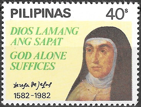 Philippine Commemorative Stamp from 1982 - 400 Year Anniversary of St. Teresa of Avila