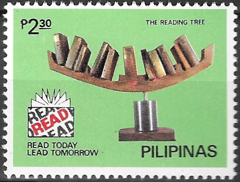 Philippine Commemorative Stamp from 1982 - Reading Campaign "Read Today, Lead Tomorrow"