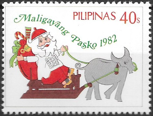 Philippine Commemorative Stamp from 1982 - Christmas 1982