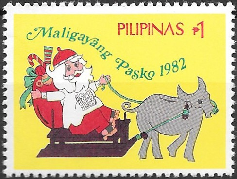 Philippine Commemorative Stamp from 1982 - Christmas 1982