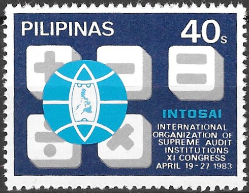 Philippine Commemorative Stamp from 1983 - International Organization of Supreme Audit Institutions