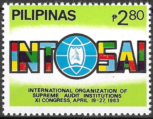 Philippine Commemorative Stamp from 1983 - International Organization of Supreme Audit Institutions