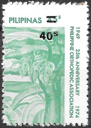 Philippine Definitive Stamp from 1983 - Philippine Orthopedic Association Overprinted