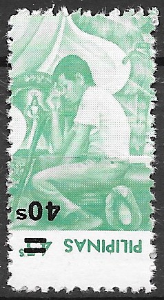 Philippine Definitive Stamp from 1983 - Philippine Orthopedic Association Overprinted